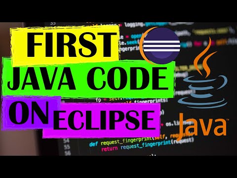 Run my first java program on Eclipse (2020)