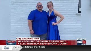 Man indicted for crash that killed teen in Brown County