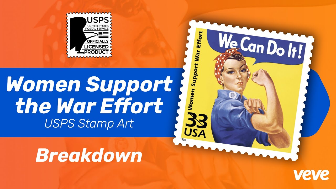 USPS Stamp Art Women Support War the Effort VeVe Collectible