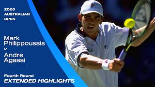 Mark Philippoussis v Andre Agassi Extended Highlights | Australian Open 2000 Fourth Round