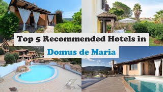 Top 5 Recommended Hotels In Domus De Maria  Best Hotels In Domus De Maria