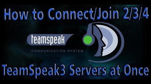 How to Connect/Join 2/3/4 TeamSpeak 3 Servers at Once!! | Subu Gaming |