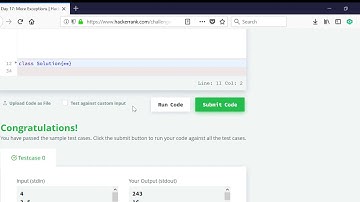 Day 17: More Exceptions |  HackerRank | JAVA