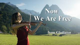 Now We Are Free gladiator  Epic Violin Cover In The Mountains  Violinia