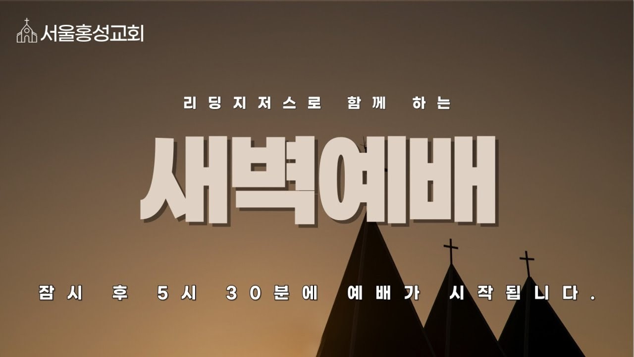 서울홍성교회 새벽예배ㅣ새벽예배 LIVEㅣ사도행전 4장ㅣ박태호 목사ㅣ2025.06.09