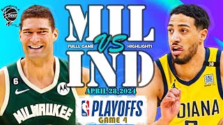 Milwaukee Bucks vs. Indiana Pacers Game 4 Full Highlights | ECRD1 | 2024 PLAYOFFS