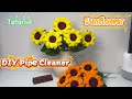 Lovely Sunflower tutorial🌟How to make sunflower with pipe cleaner🌟DIY