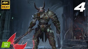 DOOM ETERNAL - Campaign Gameplay No Commentary - PC 4K HDR RAY TRACING ULTRA - Part 4