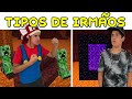 TIPOS DE IRMÃOS NO MINECRAFT | CRIANÇA VS ADOLESCENTE