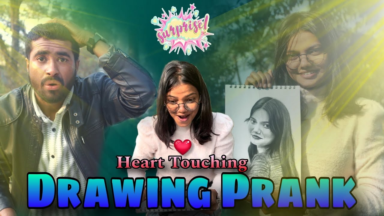 Heart Touching ️ Real Drawing Prank 😍 || #prank #drawing #reaction # ...