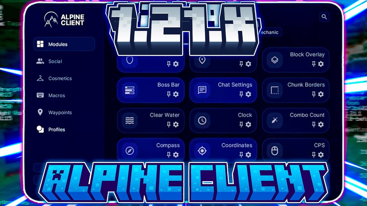 💙 !ALPINE CLIENT (El Más Útil, y Con Nuevas Opciones!) Para Minecraft 1 ...