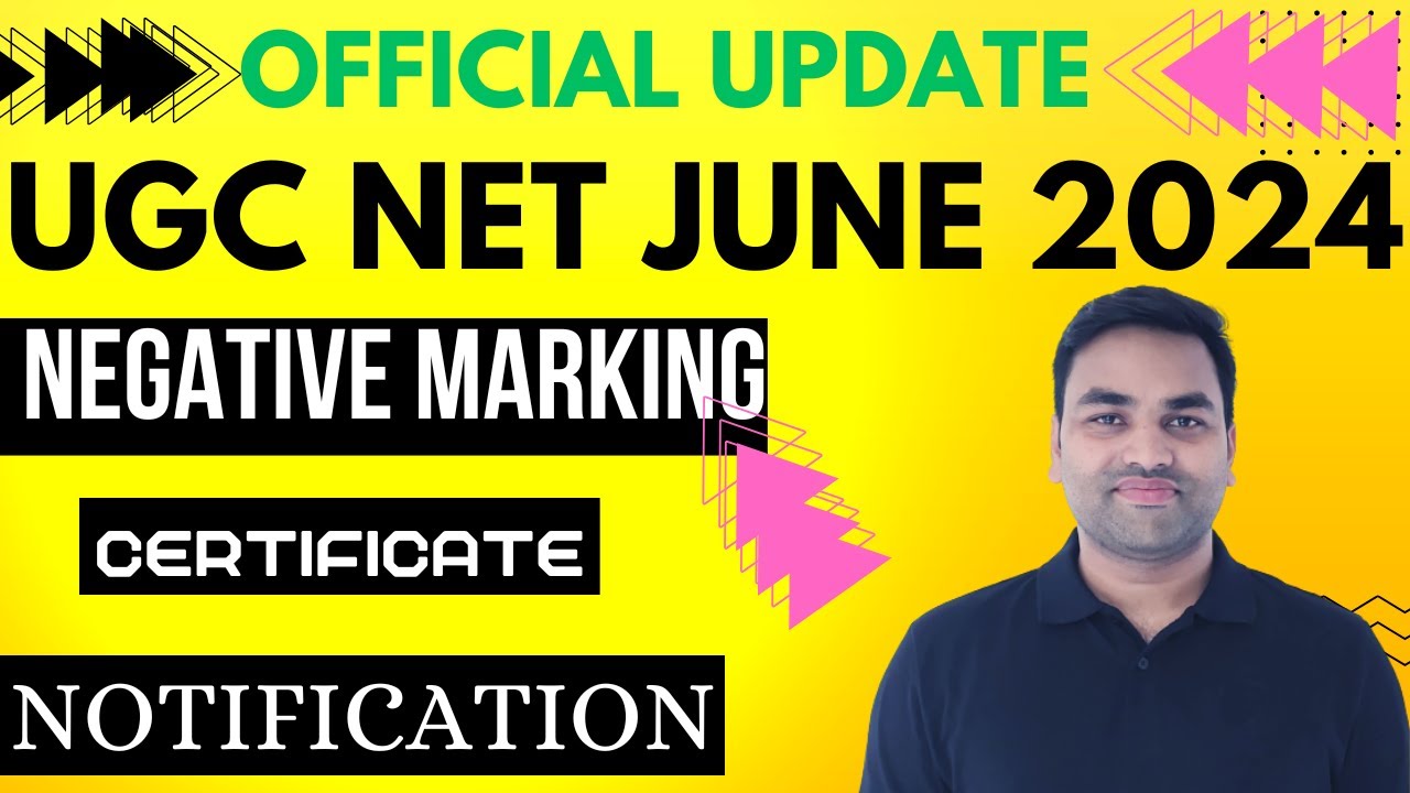 OFFICIAL:- NEGATIVE MARKING APPLY IN JUNE 2024 UGC NET EXAM || UGC NET ...
