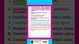 10 lines Slogan On Indian Constitution in English | Samvidhan Diwas Par Slogan | Constitution Day |