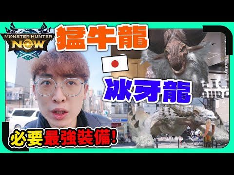 Monster Hunter Now🔥外掛級刷素材神裝！日本屠「冰牙龍、猛牛龍」😍破壞王5/打角龍8星最強冰裝備必合！