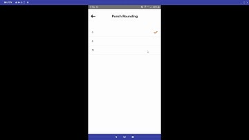 Set Up Punch Rounding on the Mobile App