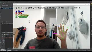 HandyTrivia App Development (Handtracking app) screenshot 4