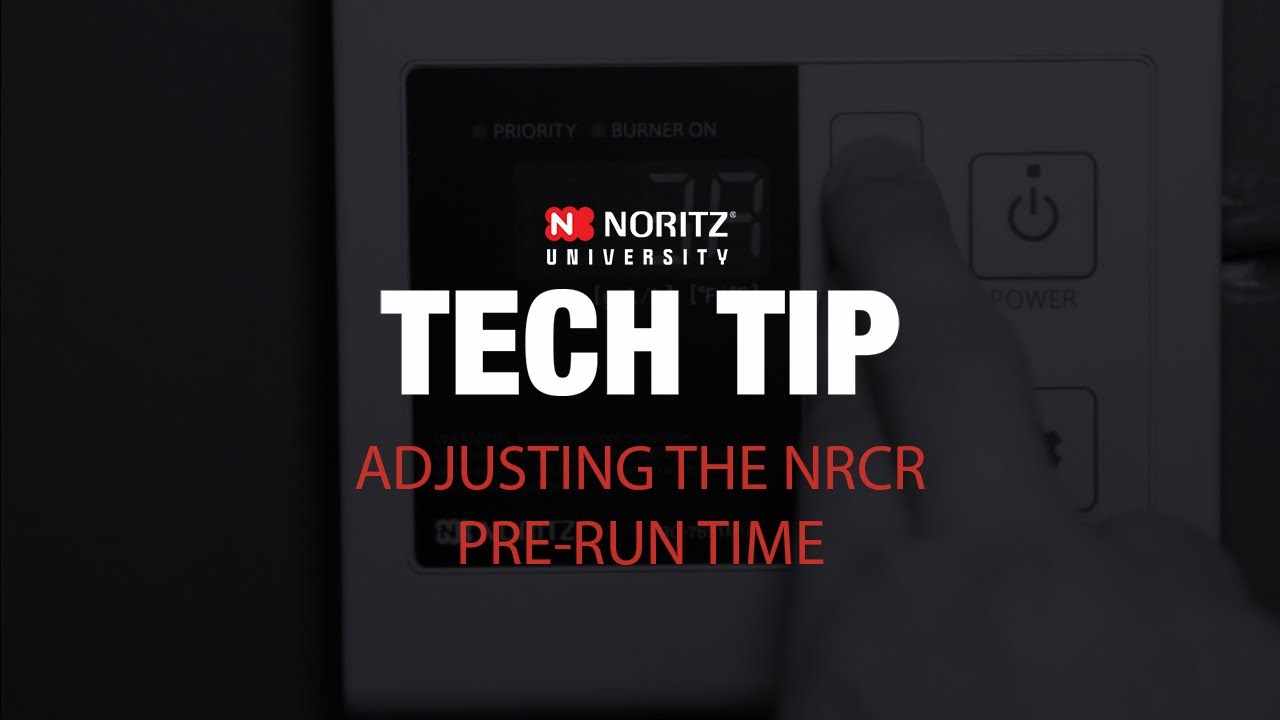 Adjusting the NRCR Pre-Run Time - YouTube