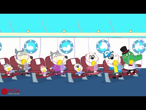 Wolfoo Travel By Plane Wear Your Seatbelt on the Airplane to Be Safe - Learn Safety Tips for Kids