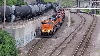 TRAIN MEETS, RACES, CHASES & MORE 2! Train action with NS, UP, BNSF, Z train, heritage units & more