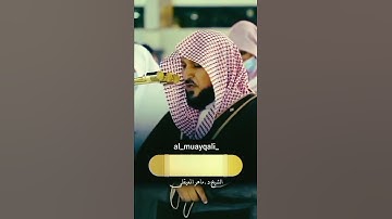 تلاوة مرئية خاشعة ومؤثرة بصوت جميل جدا الشيخ ماهر المعيقلي حالات واتس اب دينية قصيرة قران كريم