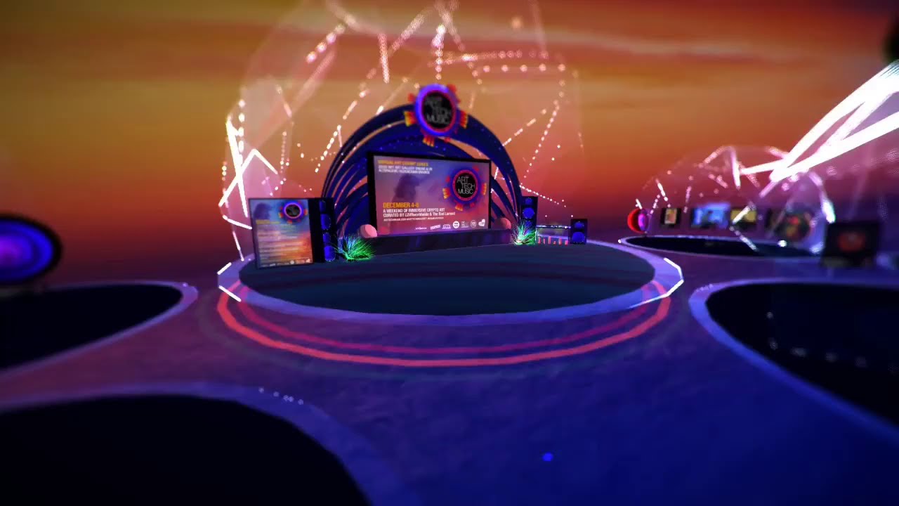 LUVRworldwide and Blockchain UniVRse present : ART TECH MUSIC NFT VR Exhibit Promo 