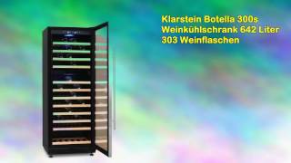 Klarstein Botella 300s Weinkühlschrank 642 Liter 303 Weinflaschen