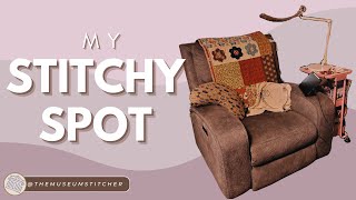My Stitching Spot and Craft Cart Tour!