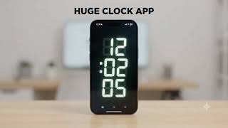 Huge Clock: Big Digital Clock for Android | Fullscreen Clock, Date, Weather & More