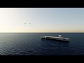 Christmas treeflight over aircraft carrier