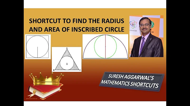 Trick 480 - Shortcut to Find Radius and Area of Inscribed Circle
