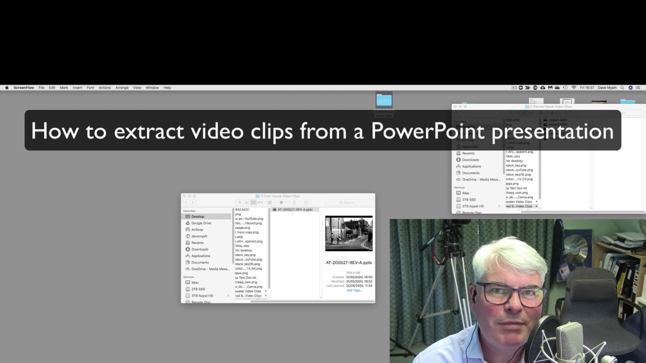 how to extract an embedded video from a powerpoint presentation