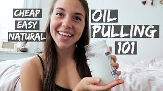 How to Save $$$ and Whiten Your Teeth NATURALLY with OIL PULLING! || DAY 27