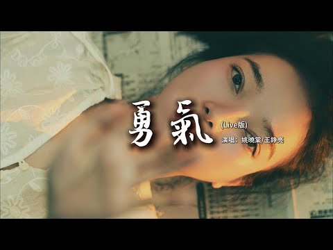 姚曉棠/王錚亮 - 勇氣 (Live)『我愛妳 無畏人海的擁擠 用盡余生的勇氣，只為能靠近妳 哪怕壹厘米。』【動態歌詞MV】