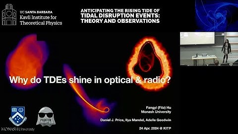 Why do tidal disruption events shine in optical & radio more than X-ray ▸ Fangyi (Fitz) Hu (Monash)