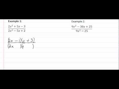 11.1c Reduce Rational Expressions-Reduce Rational Expressions