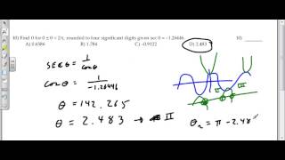 Tech Math II Final Exam Review Part I