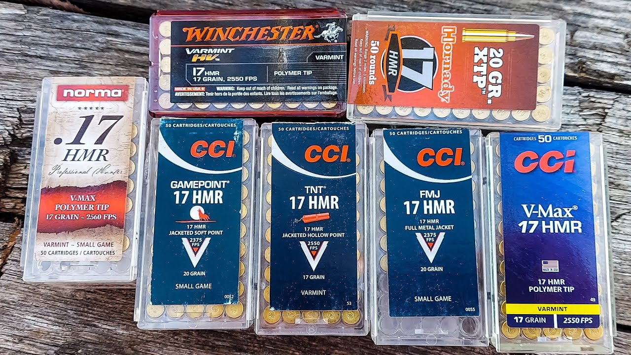 17 Тест патронов HMR — группы на 100 ярдов