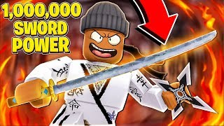 I got 1,000,000 SWORD POWER & became KING in Roblox Ninja Legends! screenshot 1