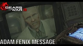 Marcus Receives A Message From Adam Fenix - Gears Of War 3 Cutscene Adam Fenix Scene