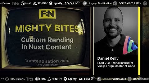 Frontend Nation 2025: Custom Rendering in Nuxt Content by Daniel Kelly