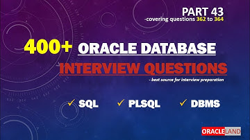 Oracle Database Interview Questions -PART 43 | SQL Interview Questions | PLSQL Interview Questions.