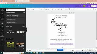 Design a Wedding Invitation in Canva
