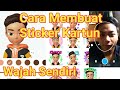 Cara Bikin Sticker WhatsApp Kartun Wajah Sendiri Dengan Mudah dan gampang