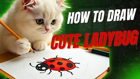 How to draw Cute Ladybug 🐞 easy step by step drawing for kids