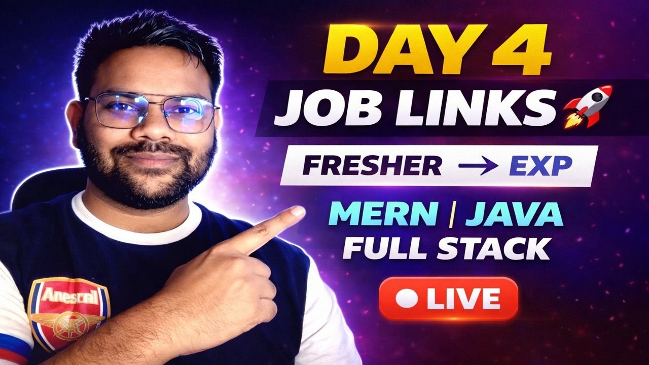 👉 Day 4 Job Links 🔥 | Fresher to Experienced | MERN | Java | Full Stack ...