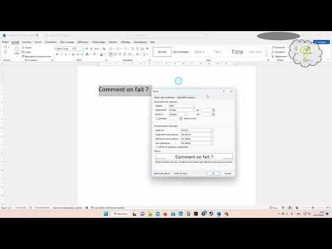 Comment modifier l'espacement entre les lettres avec Word