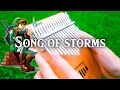 Song of storms  legend of zeldatabs kalimba cover