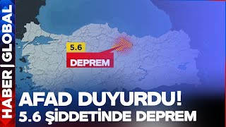 Canli Afad Duyurdu Tokatta 56 Şiddetinde Deprem