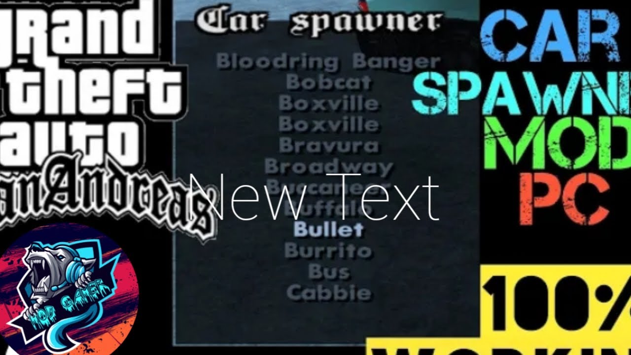 How to download gta san andreas car spawner mod download for pc - YouTube