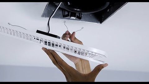 Broan SurfaceShield Exhaust Fan Upgrade Grille/Cover w/LED & Antibacterial Violet Light Installation